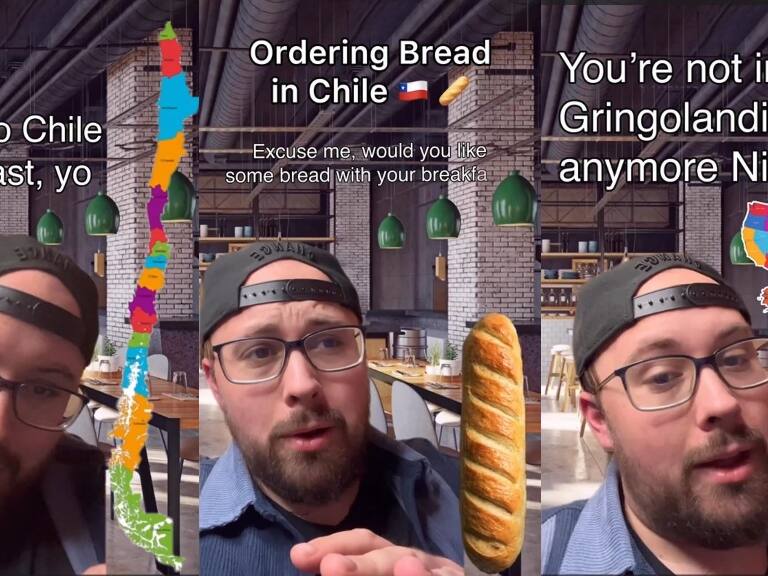 «¿Coliza y dobladita con tecito?»: estadounidense da cátedra sobre el pan en Chile en hilarante video viral