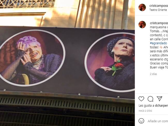 Captura Instagram | Cristian Campos y Tomás Vidiella en publicidad de «Orquesta para señoritas»