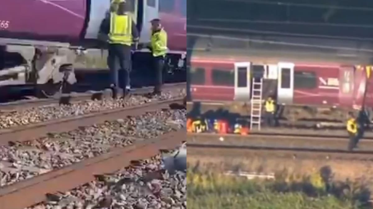 Dos trenes chocan en Inglaterra: imágenes muestran fuerte impacto y amplia respuesta de emergencia