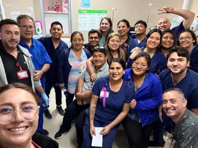 Ricardo Soto durante su paso por el Hospital Regional de Arica.
