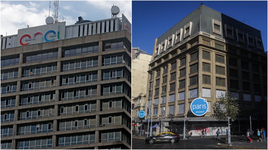 Edificios en el centro de Santiago
