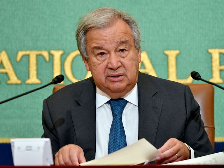 El secretario general de la ONU Antonio Guterres en su visita a Japón