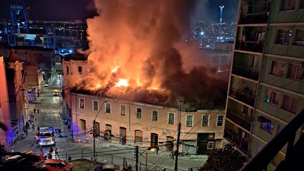 Incendio en Valparaíso