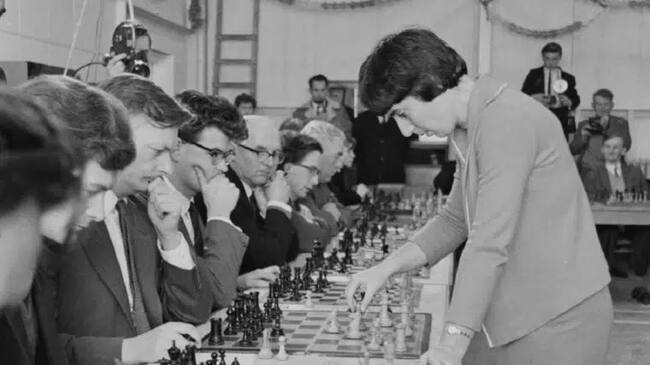 Nona Gaprindashvili en Dorset, Reino Unido, el 11 de enero de 1965