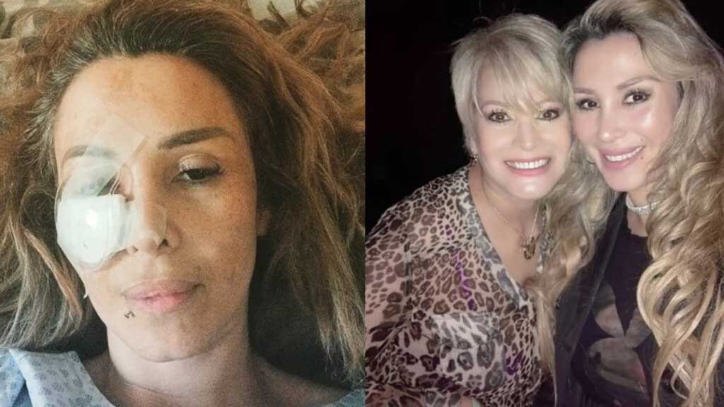 Romina Sáez y su mamá