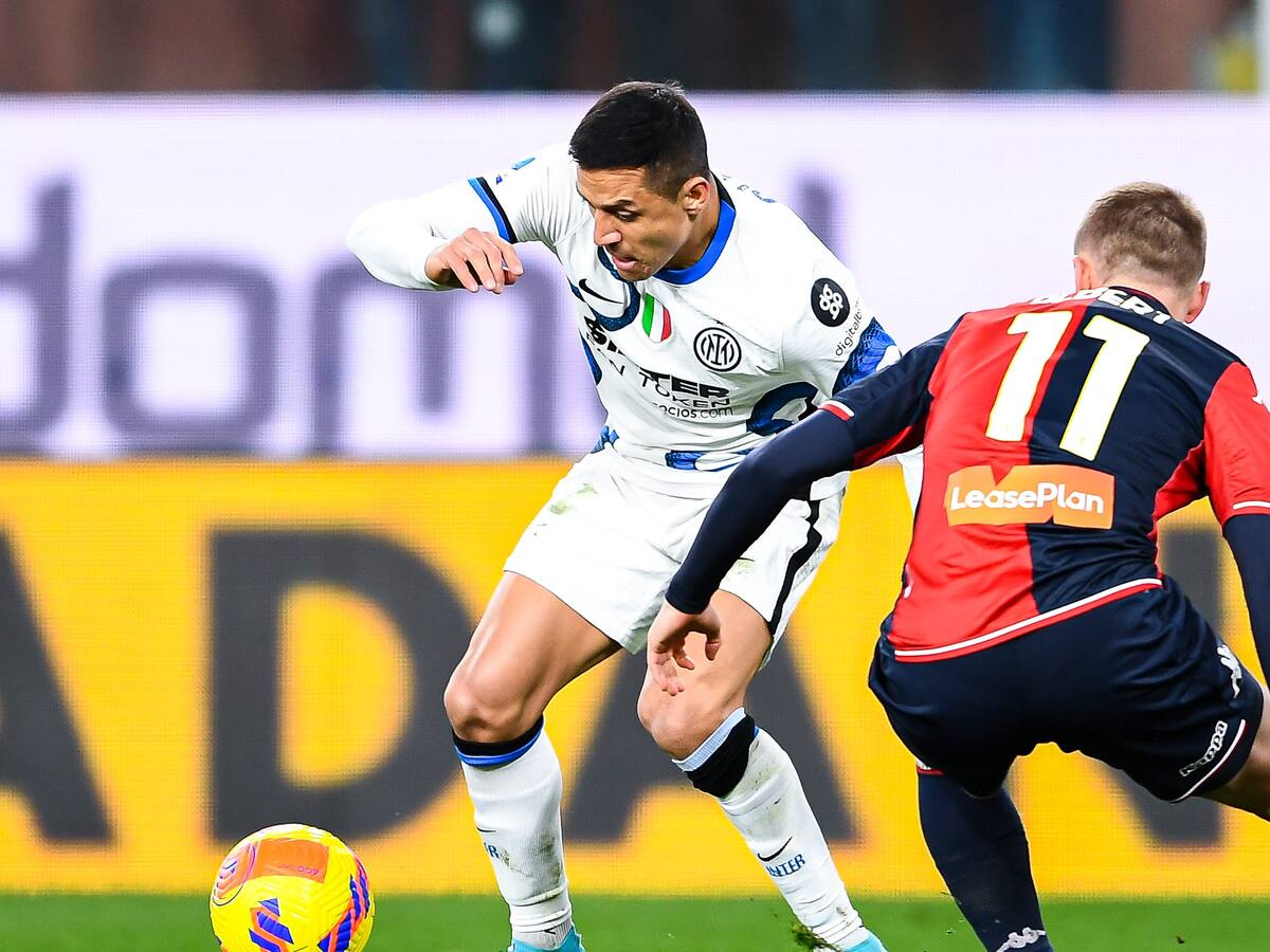 Alexis y Vidal vieron acción: Inter de Milán igualó ante el Genoa y desaprovechó opción de alcanzar el liderato de la Serie A