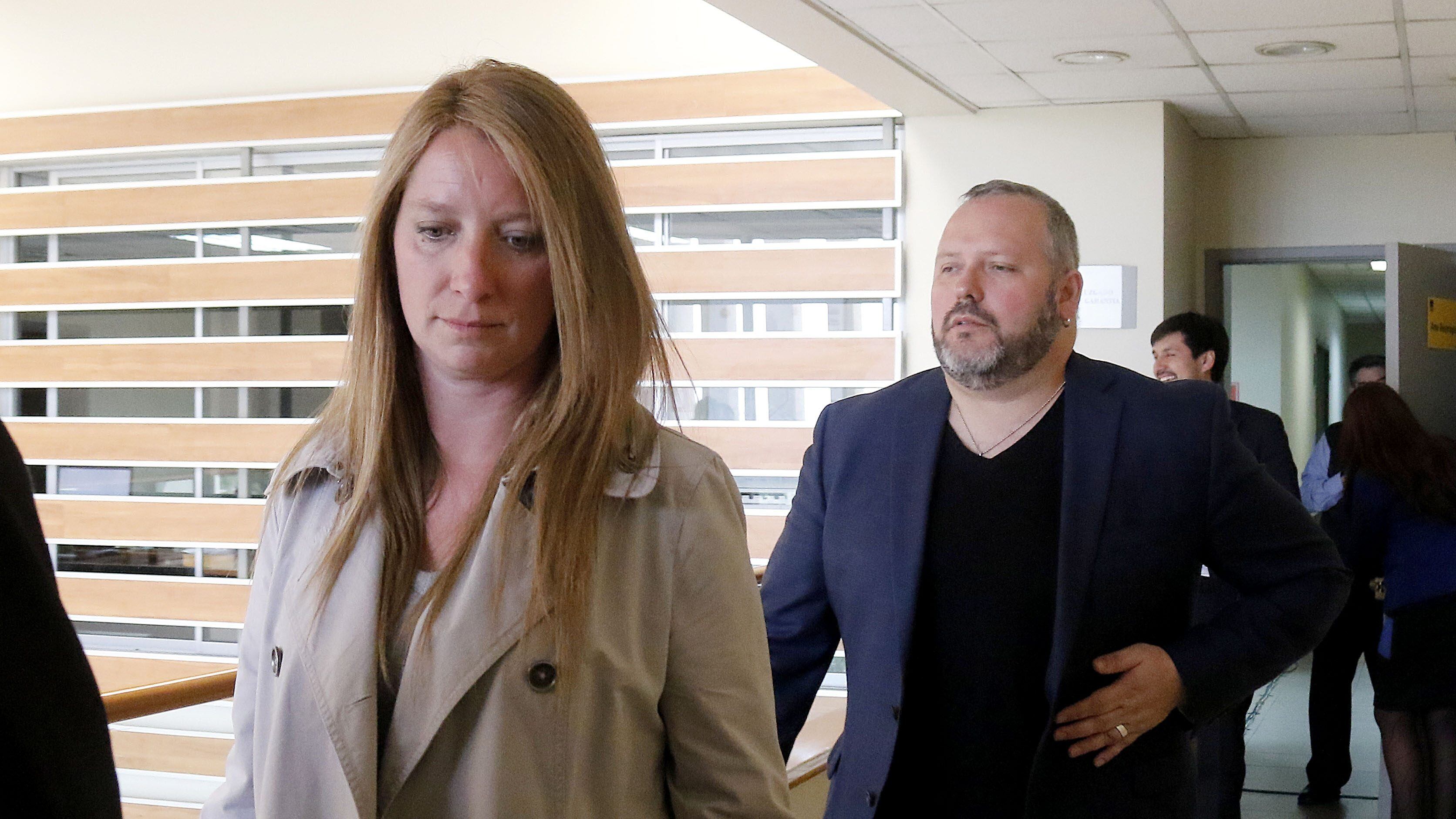 19 DE OCTUBRE DE 2018/RANCAGUANatalia Compagnon y Sebastián Dávalos son reformalizados en el marco del Caso Caval, en la arista de presunta estafa al empresario Gonzalo Vial Concha.
FOTO: LEONARDO RUBILAR CHANDIA/AGENCIAUNO