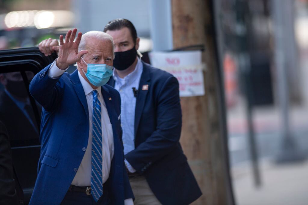 Joe Biden en una actividad en Wilmington