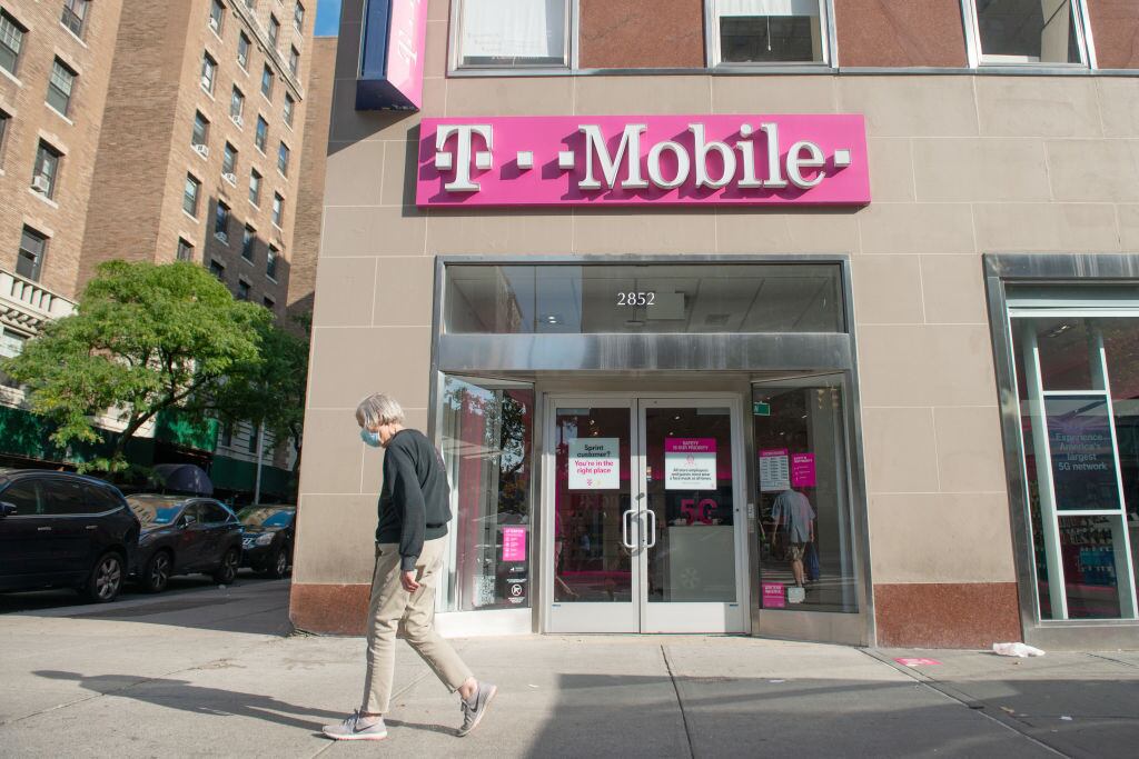 Imagen de una tienda de la compañía T-Mobile en Nueva York