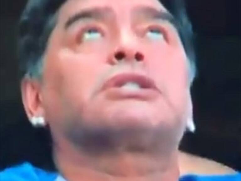 Maradona celebró a lo Undertaker el golazo de Messi