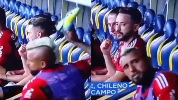 Arturo Vidal explota en la banca del Flamengo tras no sumar minutos y su DT le responde en conferencia