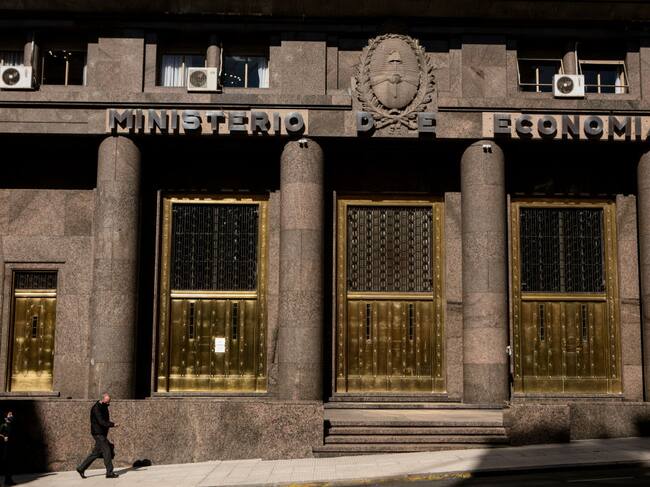 El edificio del ministerio de economía en Buenos Aires