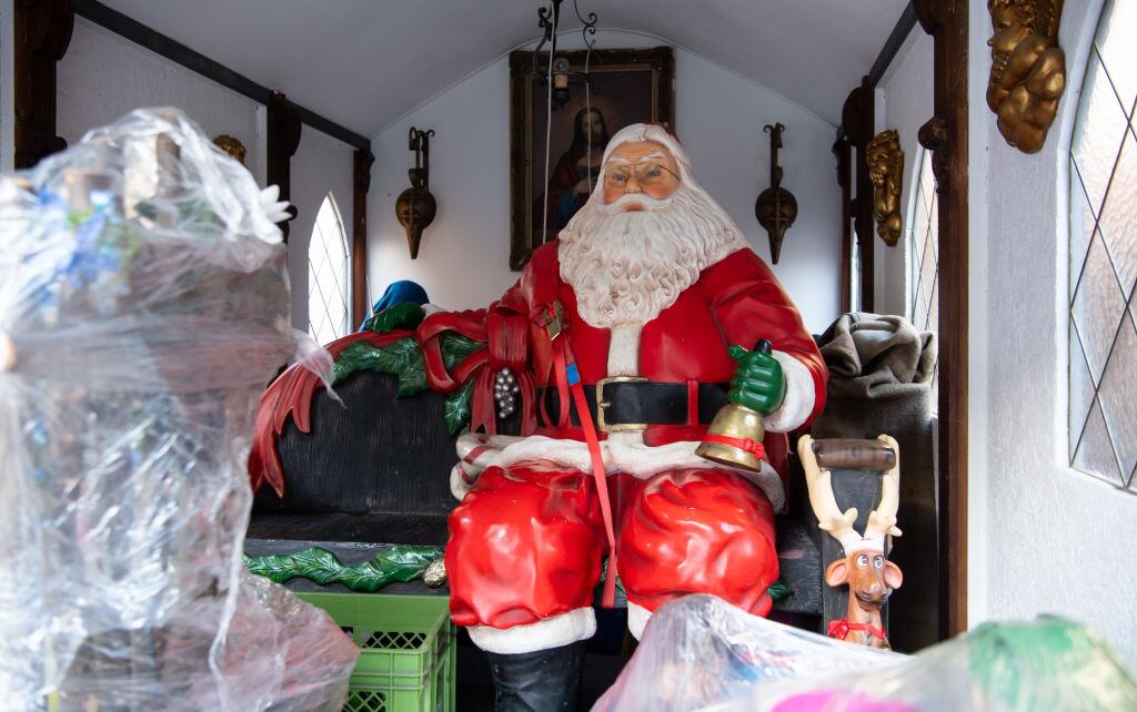 Un mercado de productos navideños cerrado en Múnich