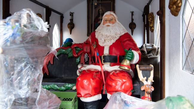 Un mercado de productos navideños cerrado en Múnich