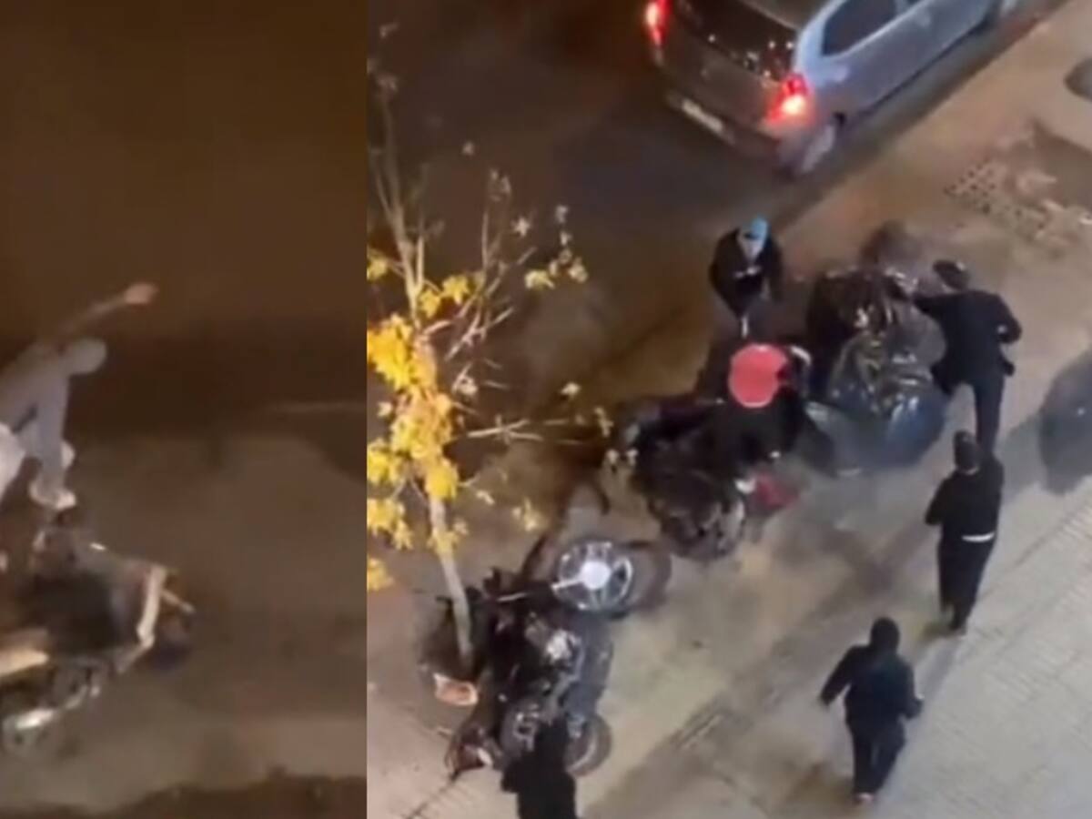 Hinchas de Colo Colo agreden y destrozan motos de delivery en Estación Central tras eliminación de Copa Libertadores