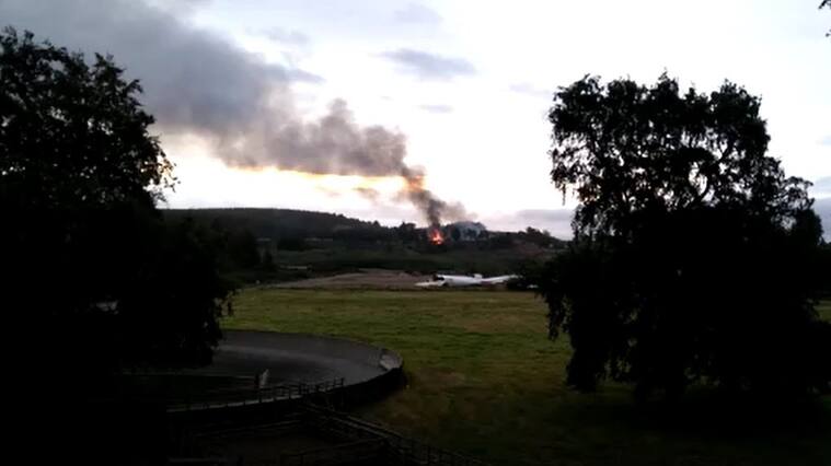 Incendio casona en fundo Miraflores en Lautaro, región de La Araucanía