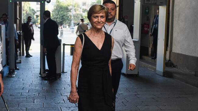 14 de Marzo del 2023 / SANTIAGOLa alcaldesa de Providencia Evelyn Matthei ingresa al Palacio de La Moneda.
FOTO: OSCAR GUERRA / AGENCIAUNO