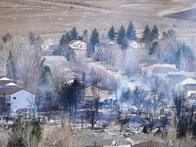 Las viviendas consumidas por el fuego en Rock Creek de Colorado