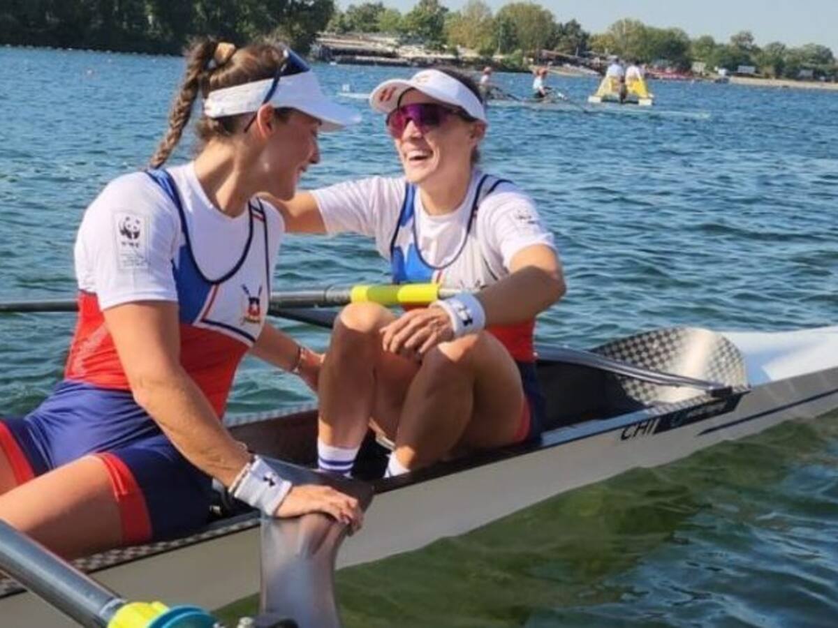Con gran debut de las mellizas Abraham: la jornada del Team Chile en las clasificatorias del remo en Santiago 2023