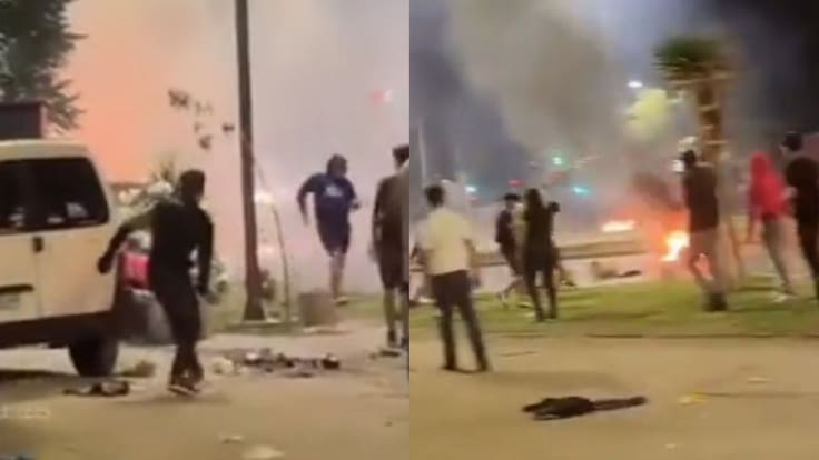 Barricadas y enfrentamientos con Carabineros: disturbios en Peñalolén tras desalojo de feria navideña ilegal