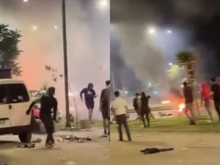 Barricadas y enfrentamientos con Carabineros: disturbios en Peñalolén tras desalojo de feria navideña ilegal