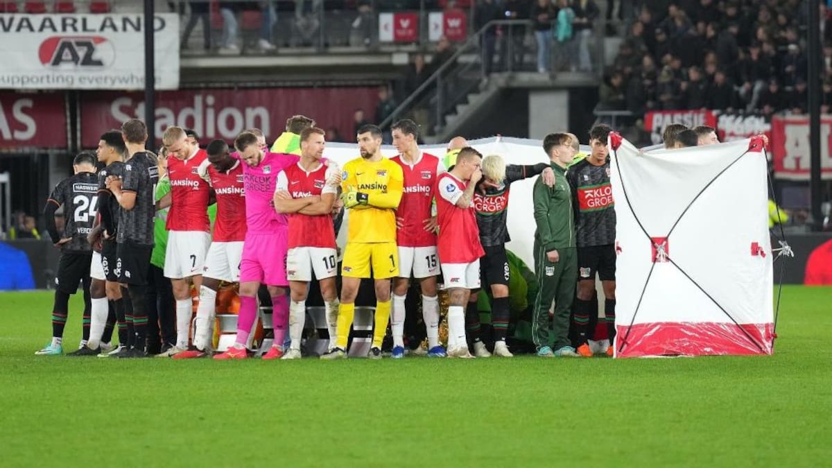Situación más que compleja: Jugador neerlandés colapsó y fue resucitado en pleno partido