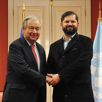 ONU en La Moneda: Presidente Boric reitera su rechazo al conflicto en Gaza y afirma que se trata de “una masacre unilateral”