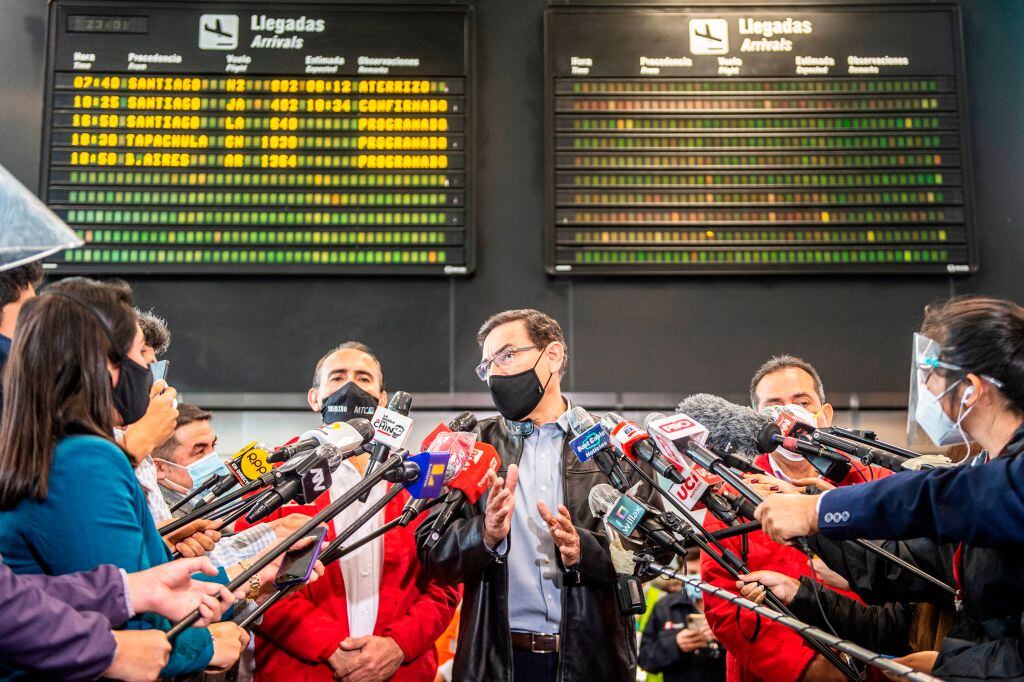 El presidente peruano ante los medios