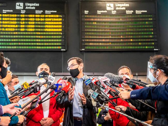 El presidente peruano ante los medios