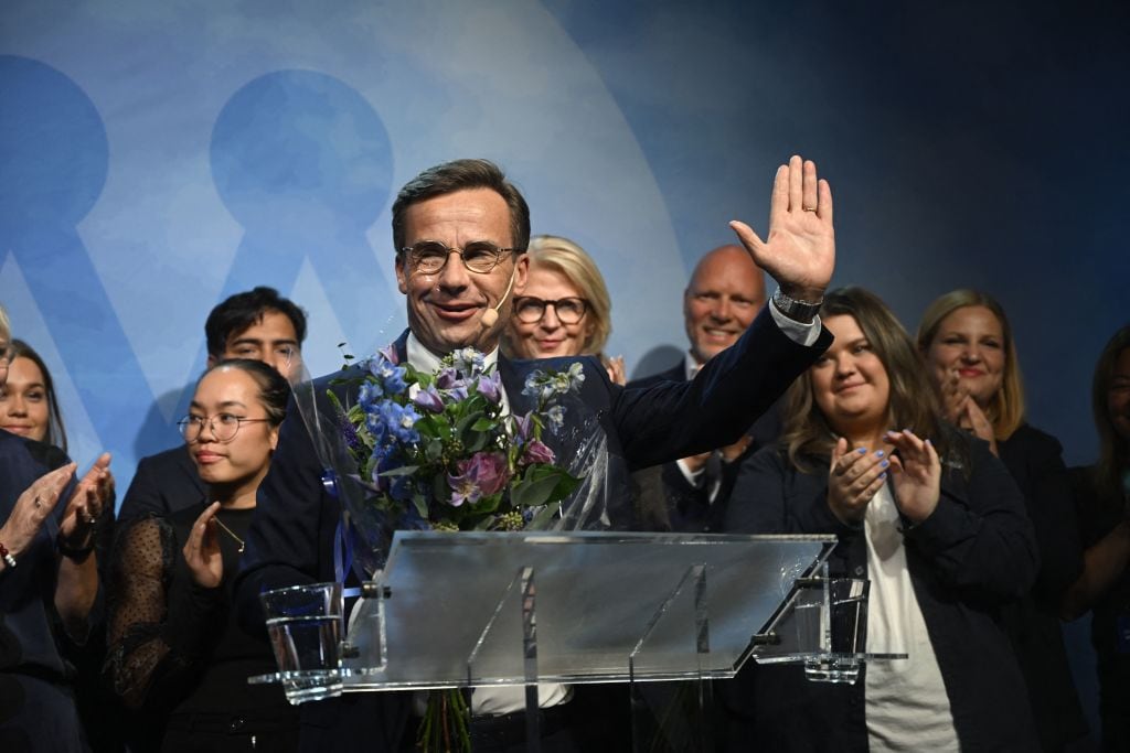 El conservador sueco Ulf Kristersson tras ganar las elecciones