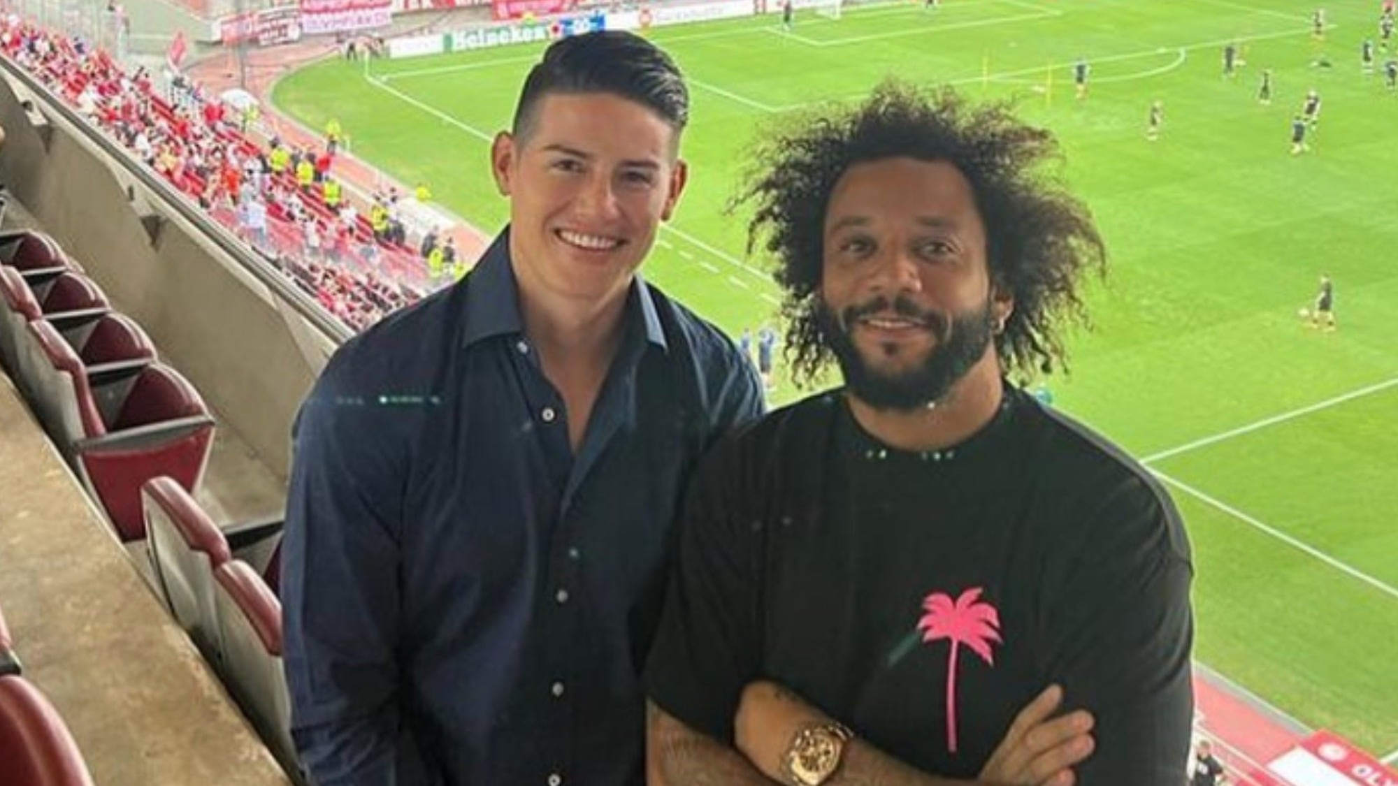 James Rodríguez se reencuentra con Marcelo en Olympiacos: "Feliz de estar de vuelta contigo hermano"