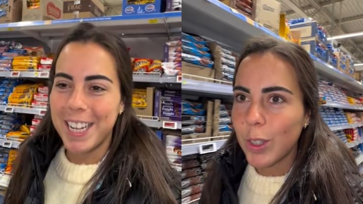 “Da placer visual”: influencer española destaca curioso detalle de los supermercados chilenos y su reacción ya es viral