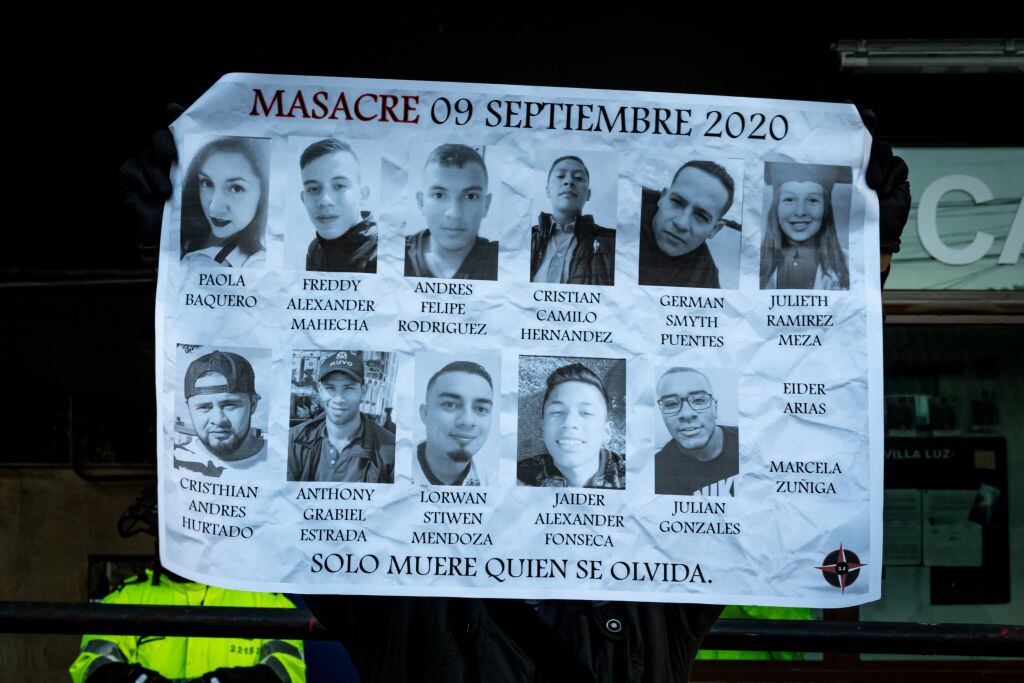 Manifestación recuerda a víctimas de las protestas en Colombia