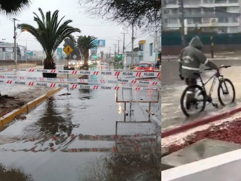 Con calles anegadas y el tránsito suspendido: así amaneció La Serena tras el paso del sistema frontal