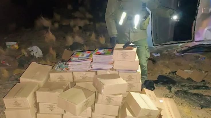 Detienen a ciudadano peruano que contrabandeaba desde Chile álbumes y láminas del mundial: volcó borracho en Argentina