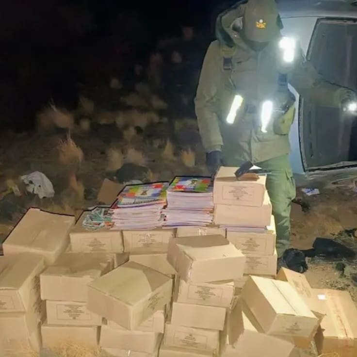 Detienen a ciudadano peruano que contrabandeaba desde Chile álbumes y láminas del mundial: volcó borracho en Argentina