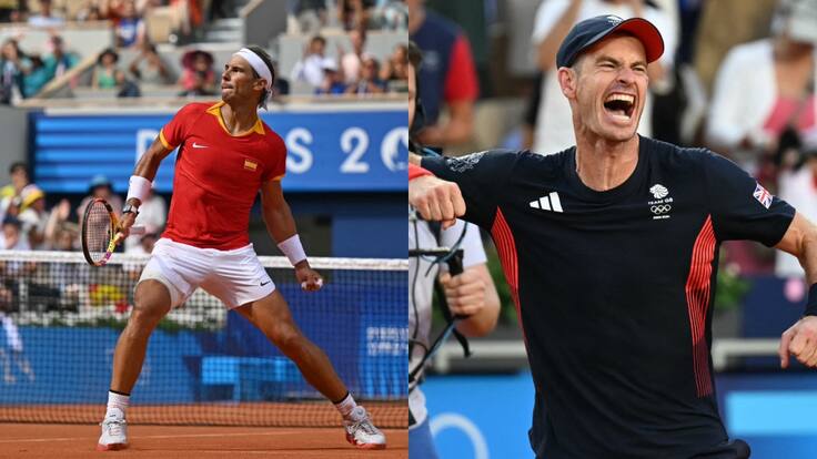 Las leyendas del tenis sufren en París 2024: Rafael Nadal se cita con Djokovic y Andy Murray levanta cinco match points en los dobles
