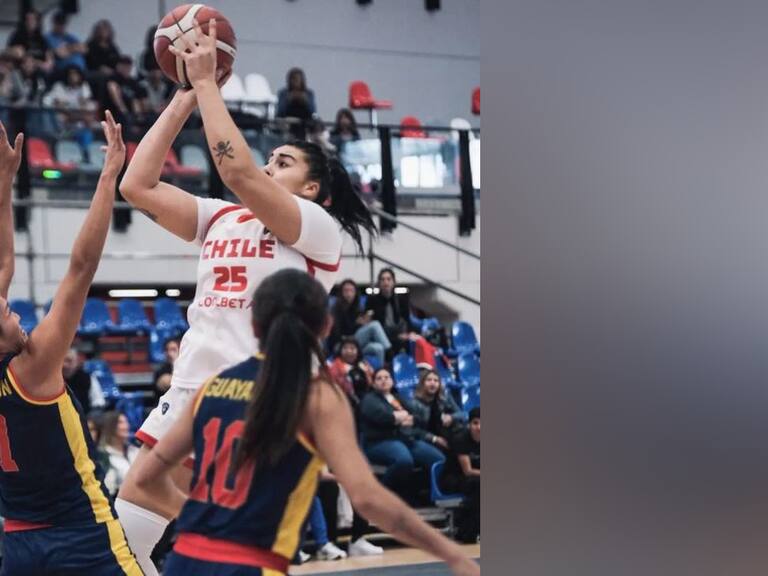 Chile acelera a tiempo ante Ecuador y peleará por el quinto lugar del Sudamericano Femenino de básquetbol