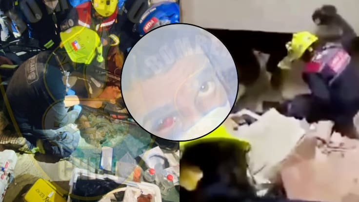 ¡Lo lograron! Bomberos chilenos rescatan a hombre que estuvo más de una semana bajo escombros en Venezuela