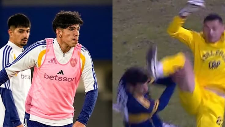 La brutal patada “karateka” que marcó el regreso a las canchas de Carlos Palacios en Boca Juniors