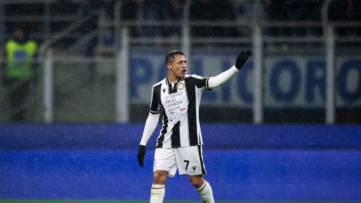 Nueva titularidad de Alexis Sánchez no fue suficiente para evitar otra derrota del Udinese en la Serie A de Italia
