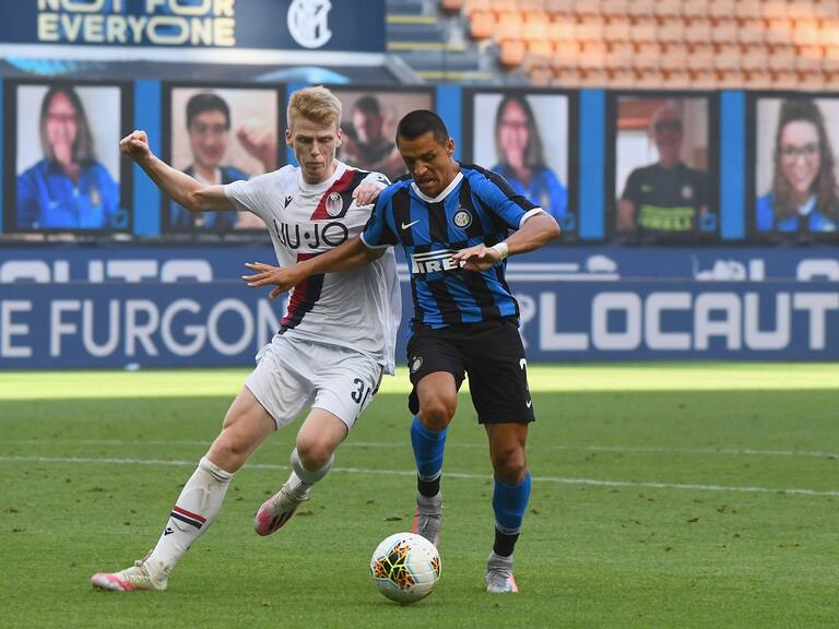 Alexis Sánchez ingresó en dolorosa derrota del Inter de Milán ante el Bologna