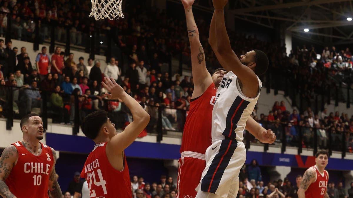 Chile sufre por su falta de puntería y cae ante Estados Unidos en las clasificatorias al Mundial de Básquetbol 2027