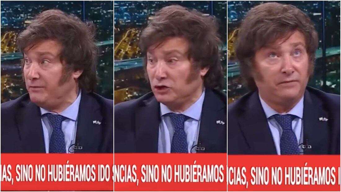 Javier Milei en entrevista con canal A24 en Argentina / Captura de pantalla