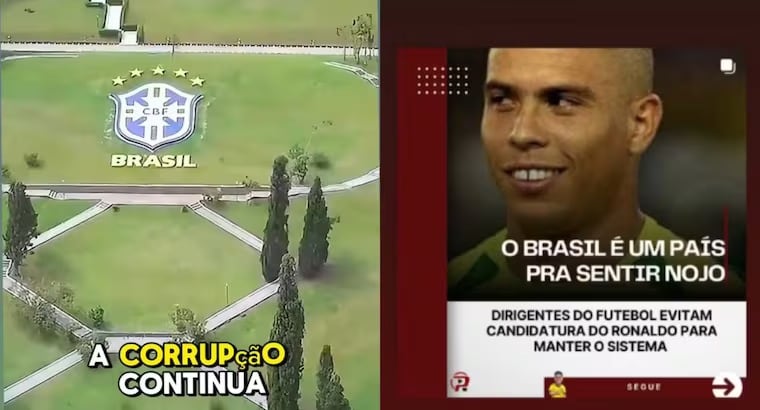 Historia de Instagram de Celina Locks, esposa de Ronaldo Nazário.
