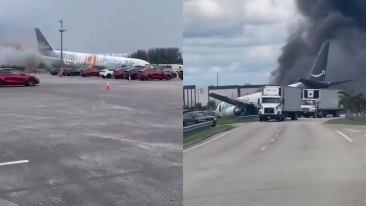 Impacto, fuego y rescate: las imágenes que dejó el accidente del Boeing 767 que terminó con cinco muertos en Miami
