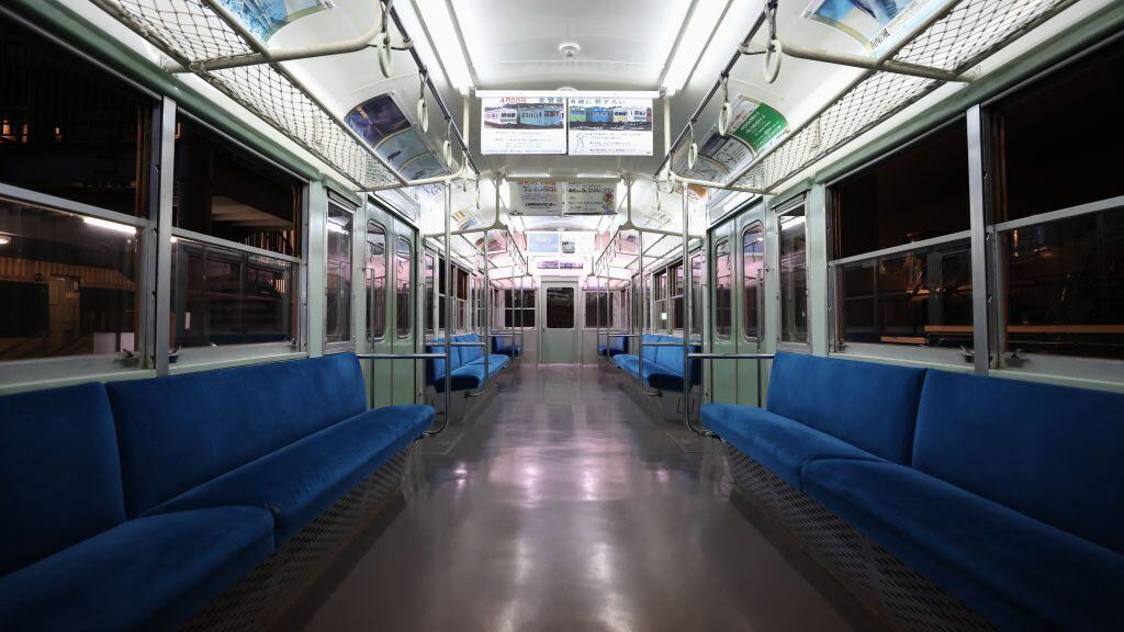 Un carro de metro vacío en Saitama