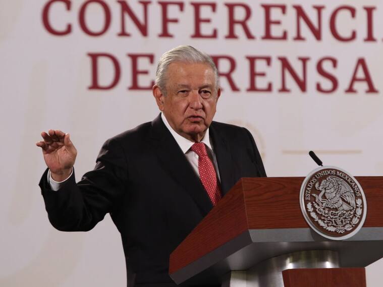 El presidente mexicano Andrés Manuel Lopez Obrador ante la prensa