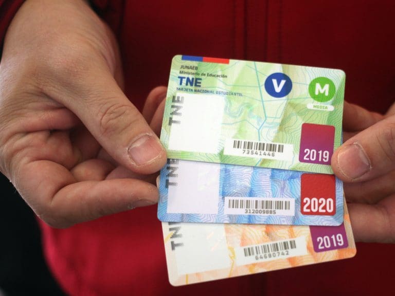 24 DE NOVIEMBRE DE 2020/SANTIAGO
Persona sostiene tarjetas TNE, durante el llamado urgente a realizar el trámite de revalidacion de la Tarjeta Nacional Estudiantil (TNE) antes del 30 de noviembre, en la Oficina TNE Valenzuela Castillo, comuna de Providencia, Santiago.
FOTO: AILEN DÍAZ /AGENCIAUNO
