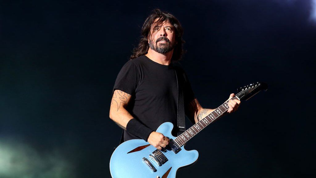 READING, ENGLAND - AUGUST 25: Dave Grohl of Foo Fighters performs live on the Main Stage during day three of Reading Festival 2019 at Richfield Avenue on August 25, 2019 in Reading, England. (Photo by Simone Joyner/Getty Images)